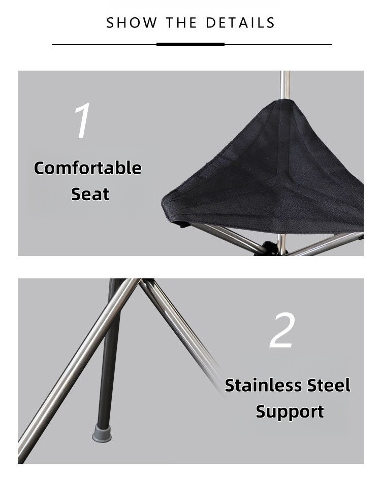 Folding Walking Cane with Seat Stool Comfortable Soft Handle for Elderly