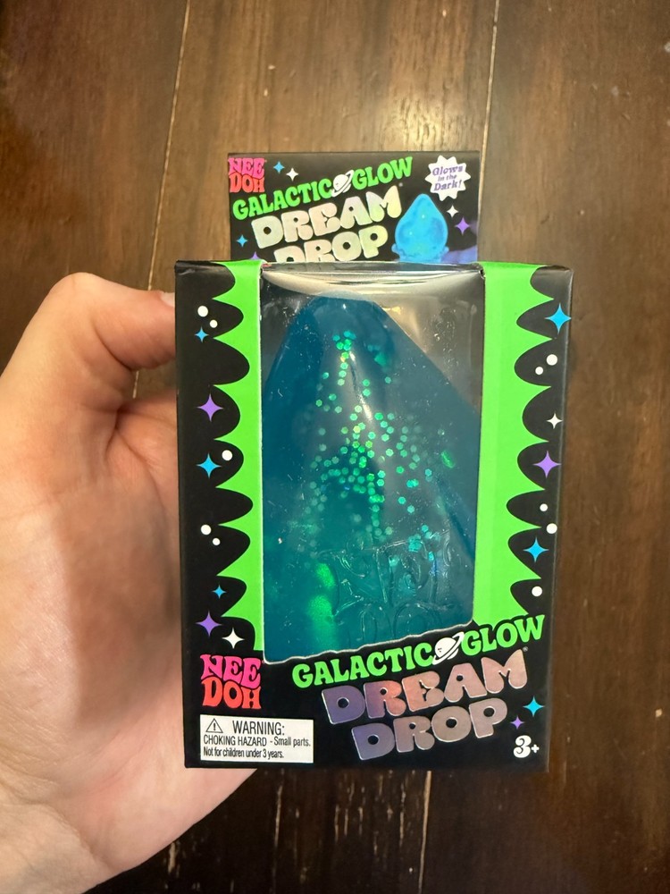 BLUE Needoh Nee Doh Galactic Glow Dream Drop EXTREMELY RARE AUTHENTIC