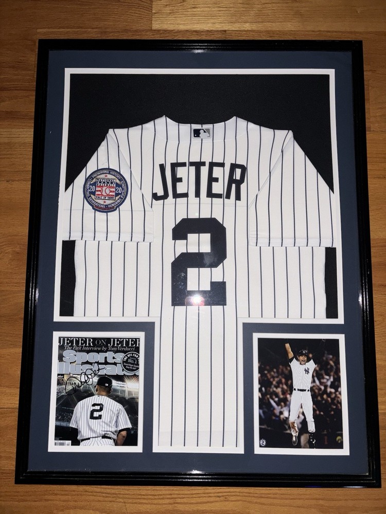 Derek Jeter Custom Framed Jersey