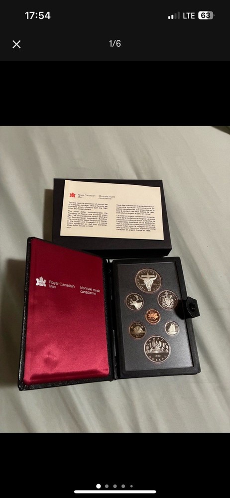1984 Canada 7-Coin Double Dollar Proof Set