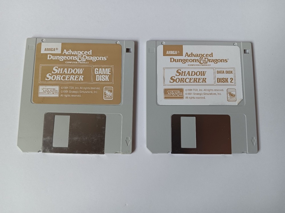 Amiga Advanced Dungeons & Dragons Shadow Sorcerer Computer Software Tested/Works