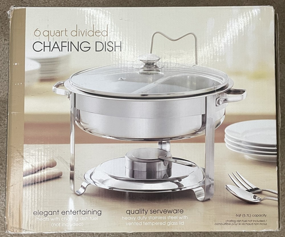 Bed Bath and Beyond 6 Quart Divided Chafing Dish