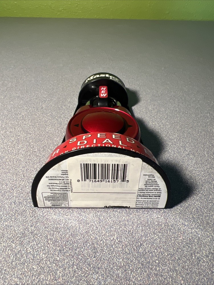 Master Lock Speed Dial Resettable Combination 1500iD Directional Movement Red