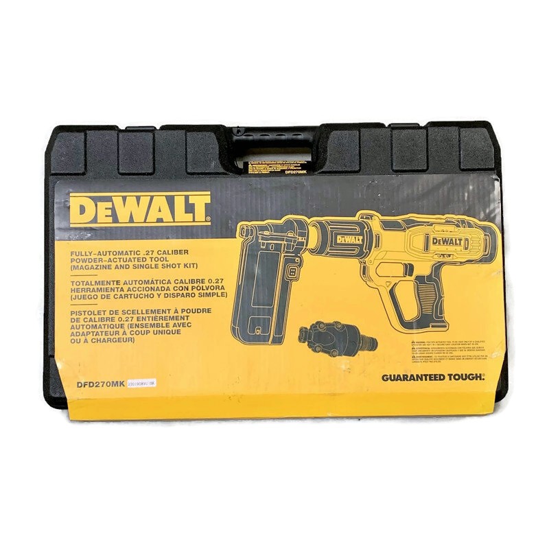 DEWALT DFD270MK Fully-Automatic .27 Caliber Single Shot Powder-Actuated Tool