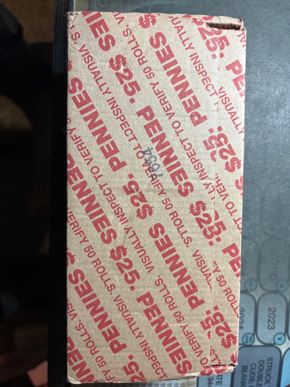 2 sealed $25 boxes of unsearched circulated Lincoln Cents