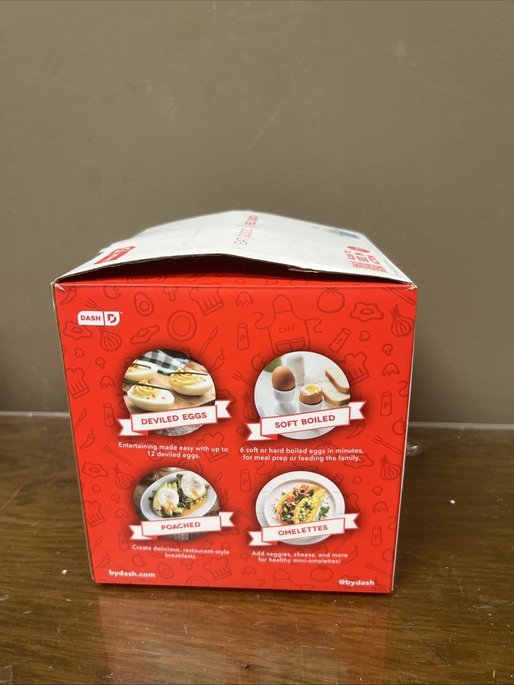 DASH Ultimate Deluxe Egg Cooker 6 Egg Capacity With Box