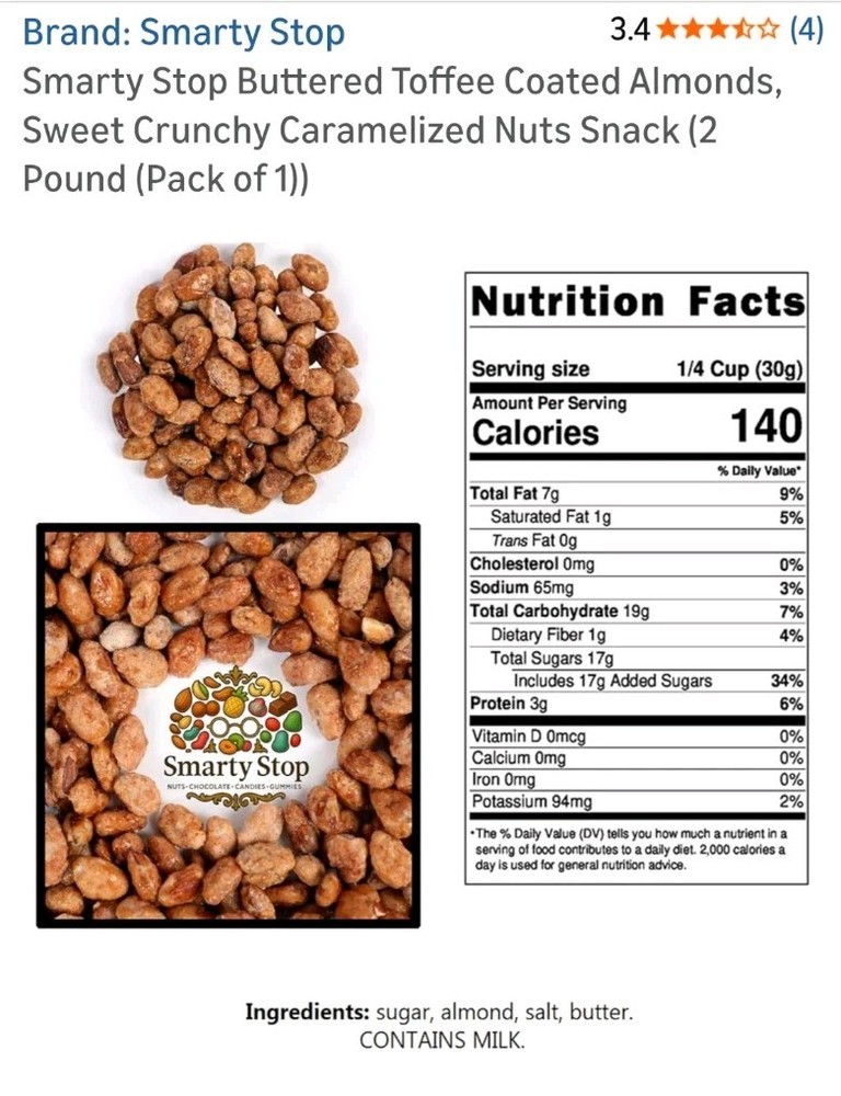Butter Coated Toffee Almonds
