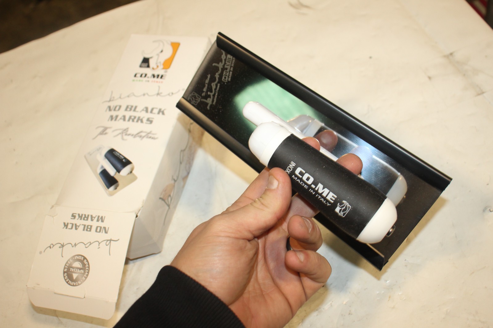 NEW CO.ME Bianko Beveled White Venetian Plaster Trowel