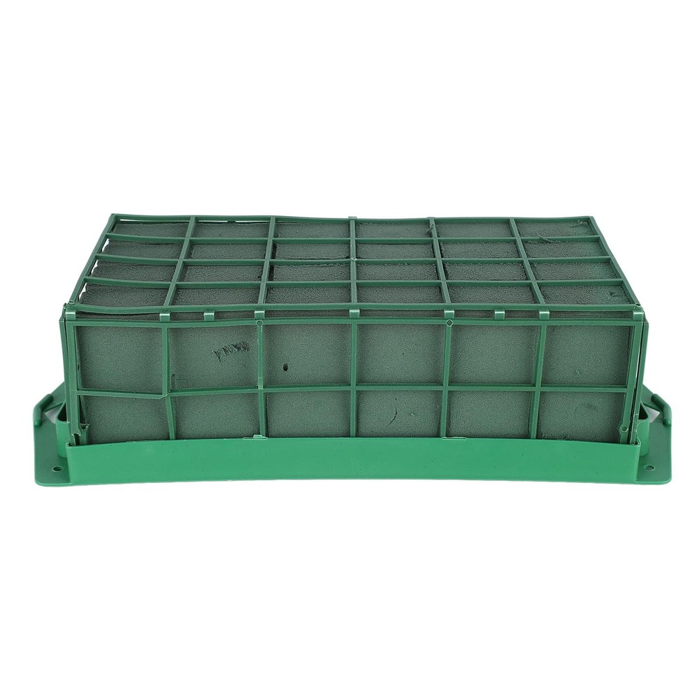Rectangular Floral Foam Cage with Replaceable Foam for Fresh Artificial Flowers