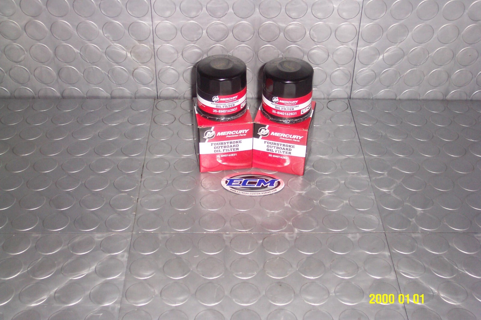 Mercury Marine Quicksilver Oil Filter Assembly  35-8M0162831  35-822626K03  Pair