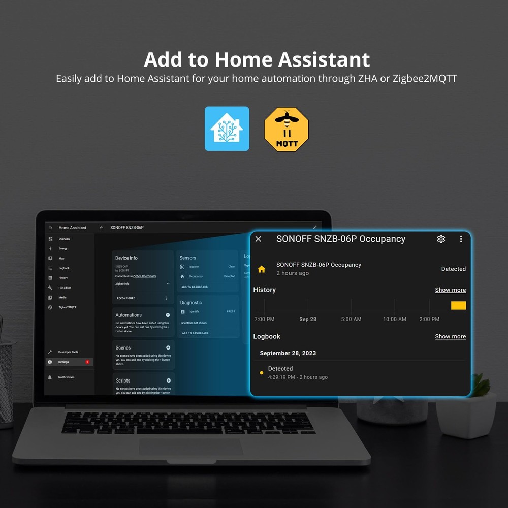 SONOFF SNZB-06P Zigbee Human Presence Sensor Smart Motion Detector
