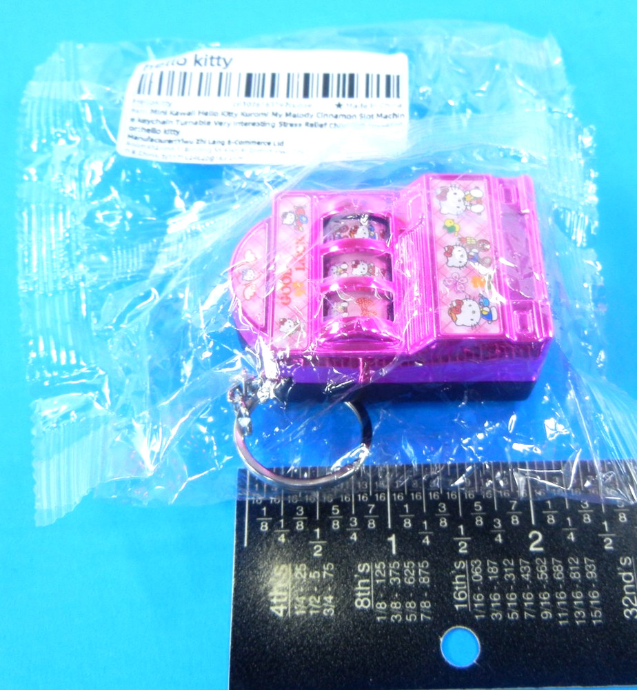 Hello Kitty Slot Machine Key Ring Charm