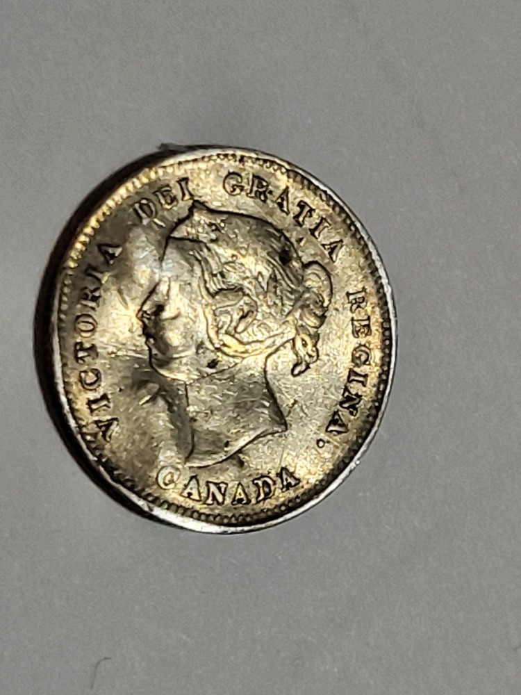 Canada 1897 VF Silver 5 cent