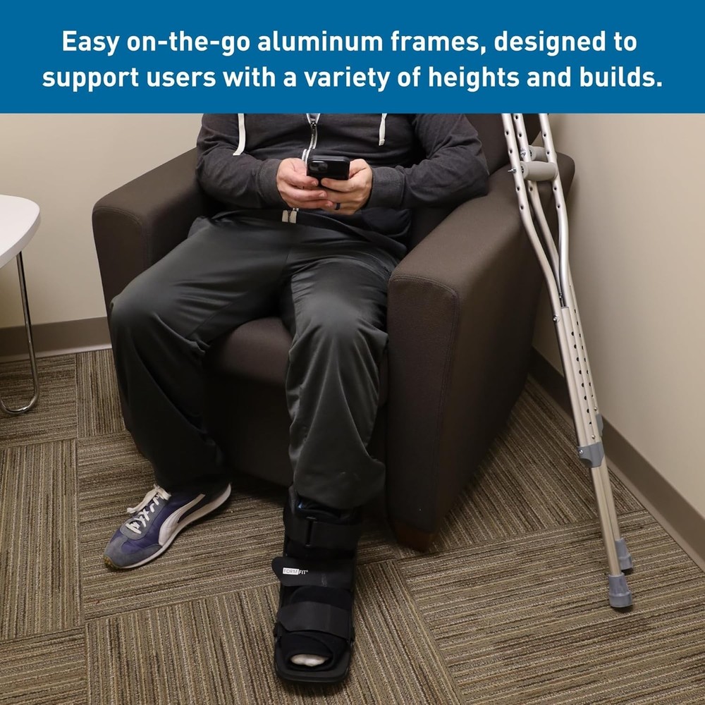 Lightweight Height Adjustable Crutches