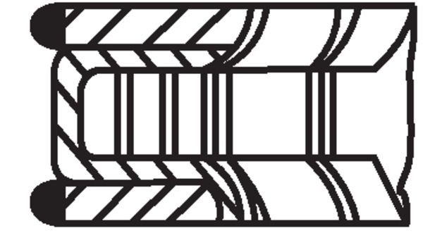 For MAHLE 012 23 N0 PISTON RING KIT