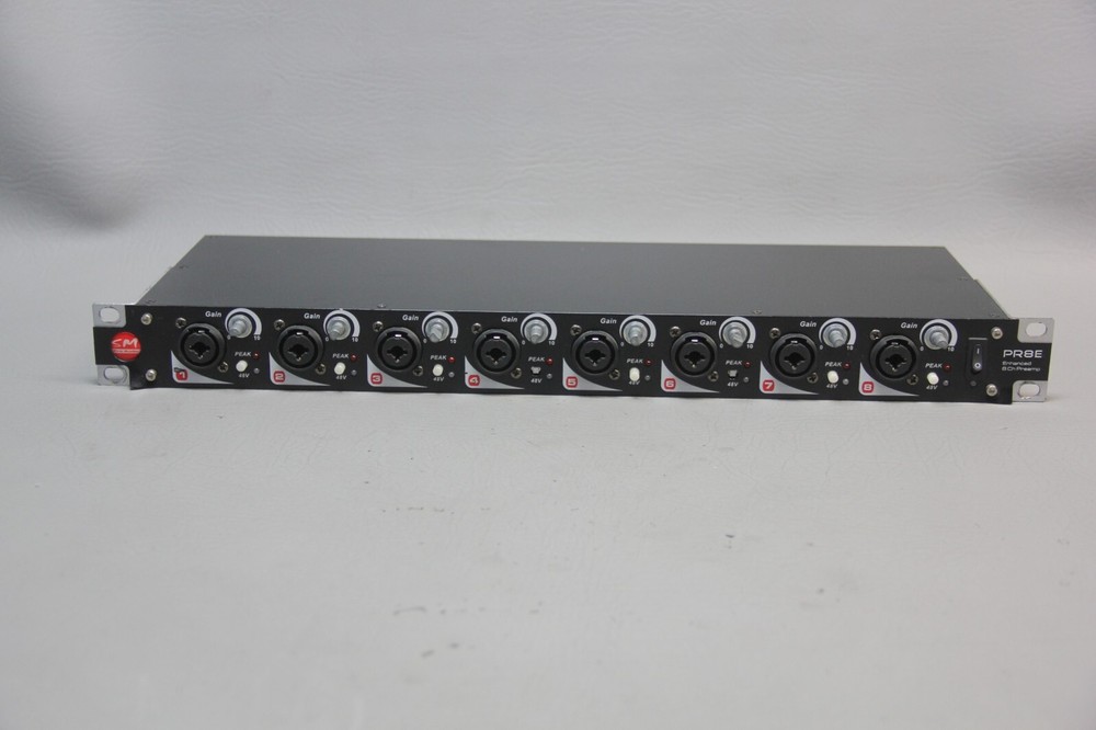 SM PRO AUDIO ENHANCED 8 CHANNEL PREAMP PRE-AMPLIFIER PR8E MISSING KNOBS