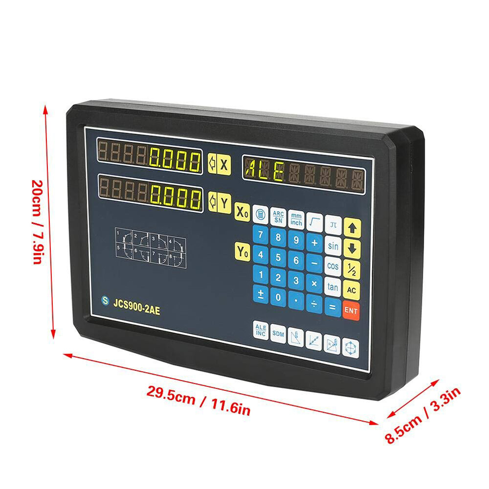 2 Axis DRO digital readout linear scale for milling lathe machine high precision