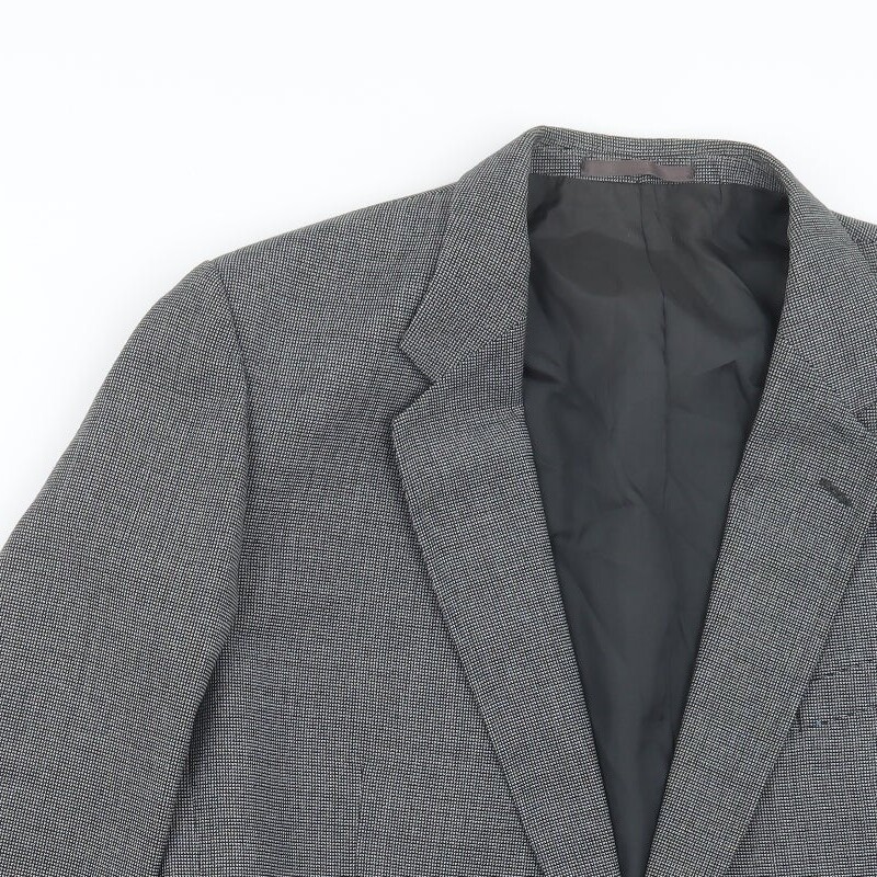 Vintage St Michael Mens Grey Polyester Blend Suit Jacket Size 40