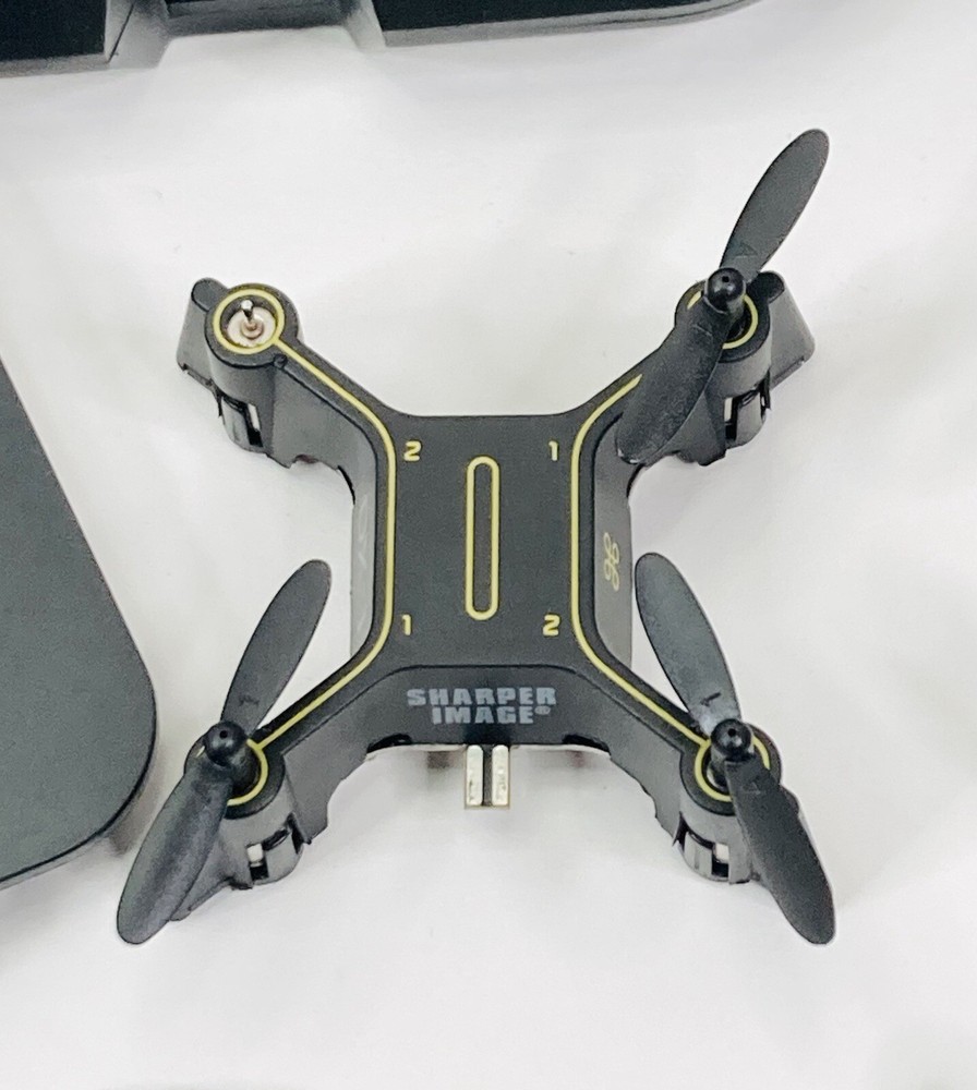 Sharper Image Auto Pilot DX-1 Micro Drone X2 Drones w/ Controllers Case Working