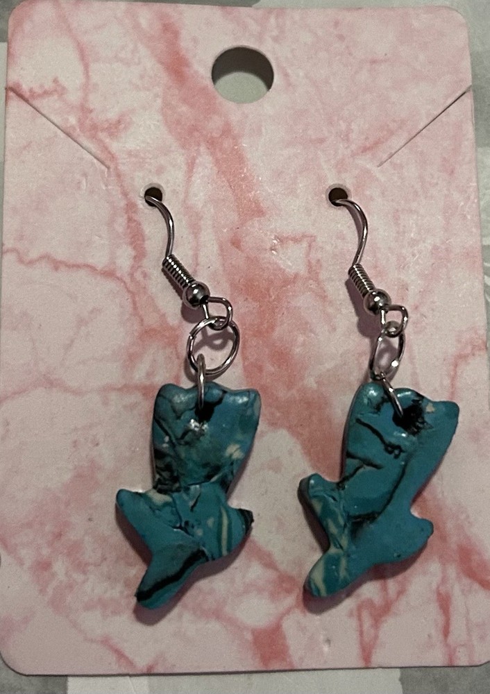 Polymer Clay Flower Earrings Handcrafted