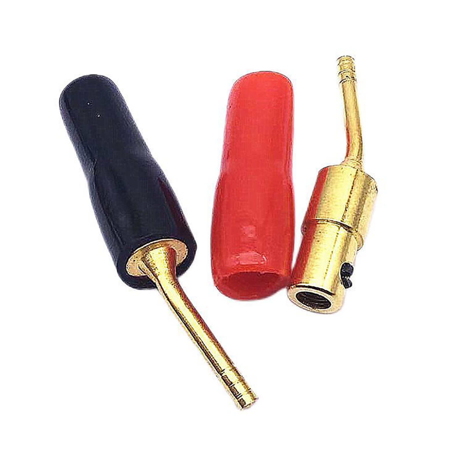 8Pcs Audiocrast Gold Plated 2mm Pin Banana Plug HiFi Speaker Cable Connector New