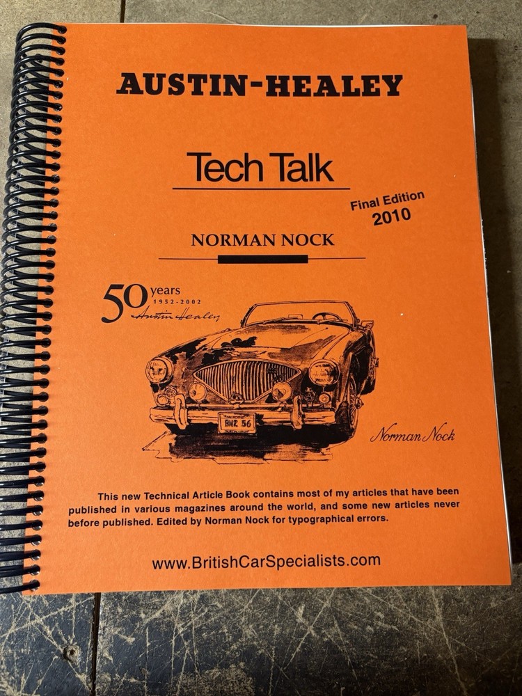 Austin Healey Tech Talk Book by Norman Nock