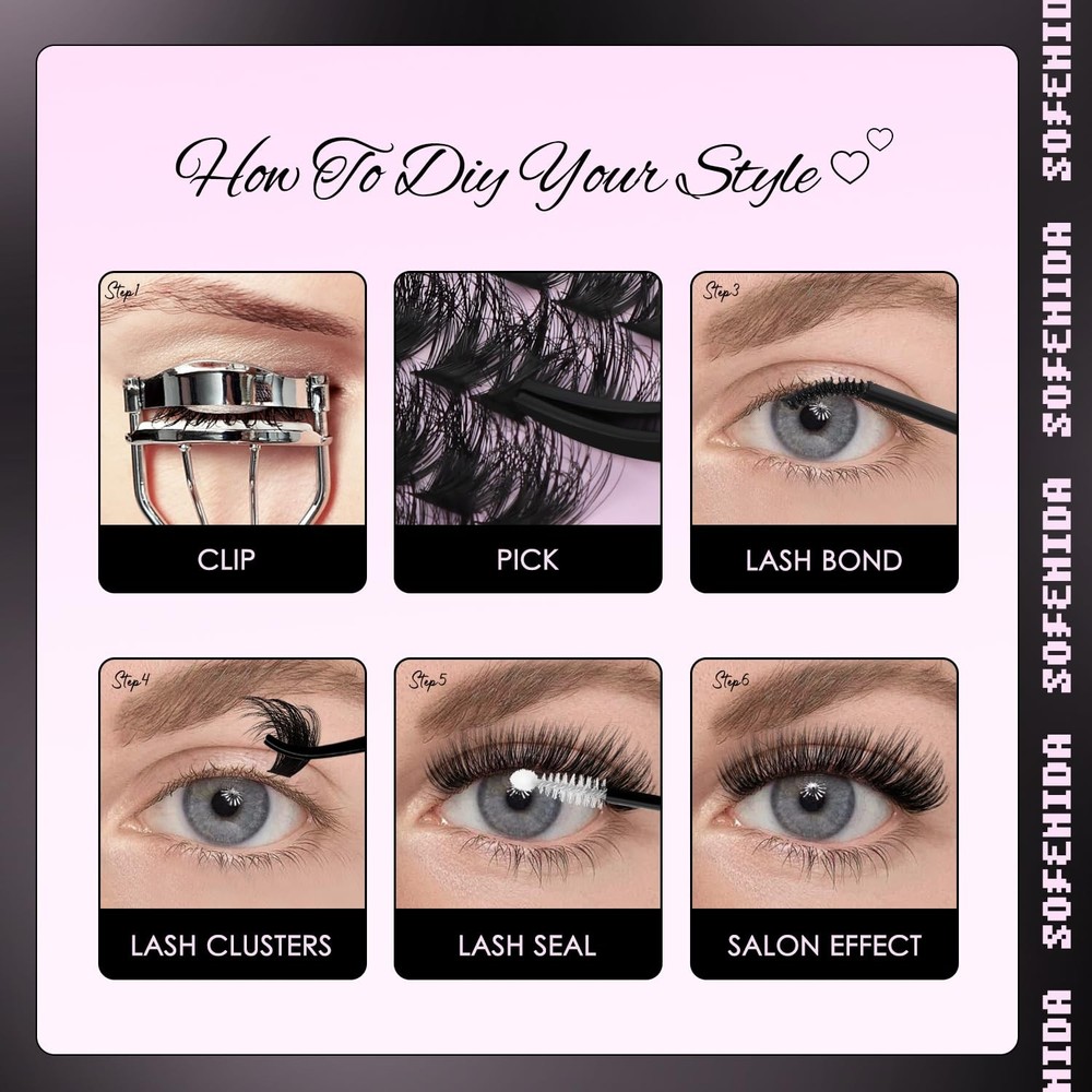 Lash Clusters Kit 80D 10-18mm Volume Eyelash