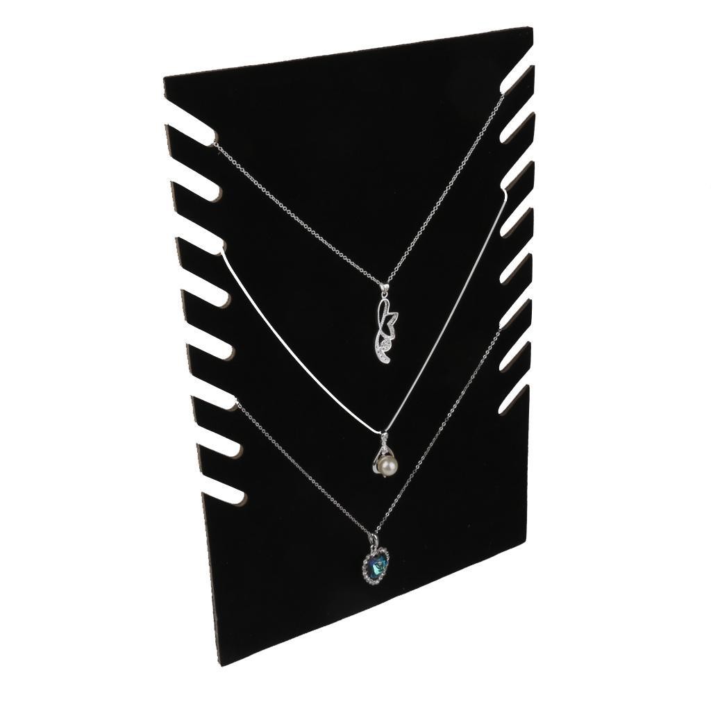 Velvet Necklace Display Stand - Jewelry Showcase for