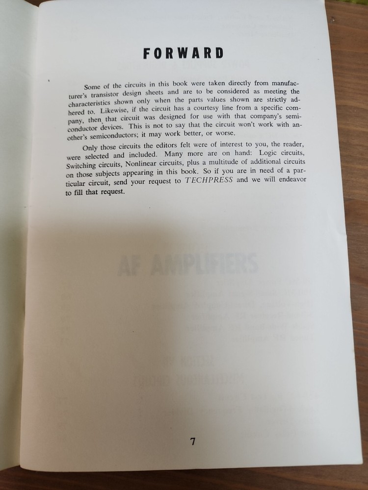 Selected Semiconductor Circuits A TechPress Publication first Edition 1964