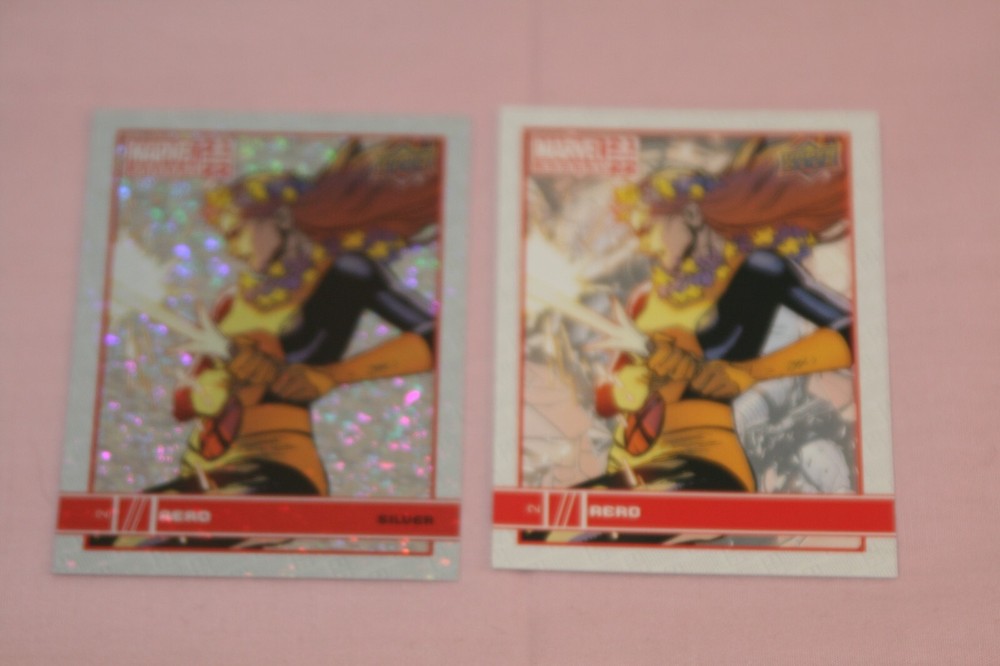 AERO (2) 2022 UPPER DECK MARVEL ANNUAL SILVER SPARKLE & BASE #2