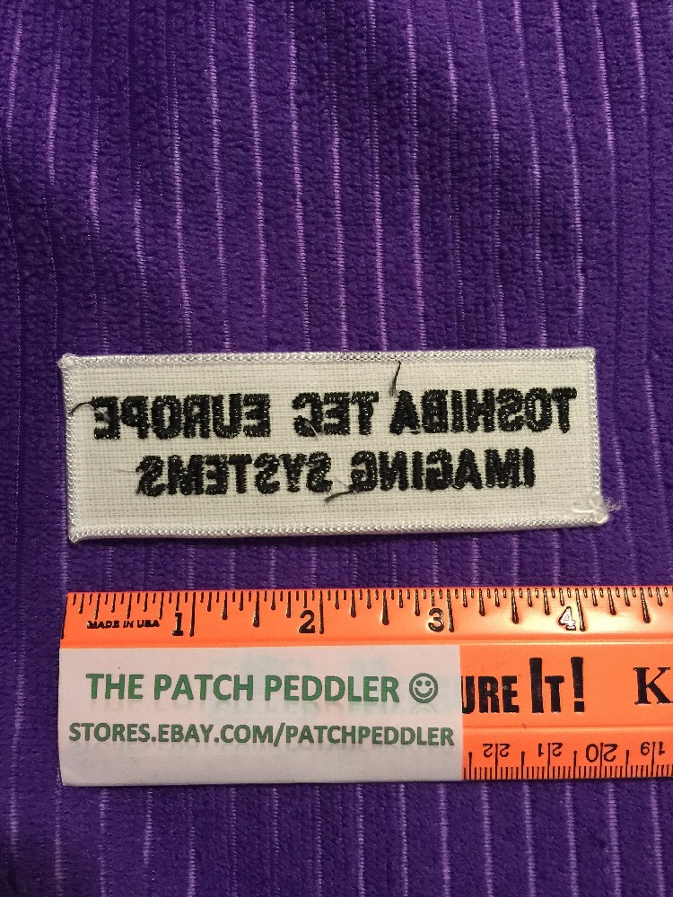 Uniform Patch Toshiba Tec Europe Imaging Systems #3U