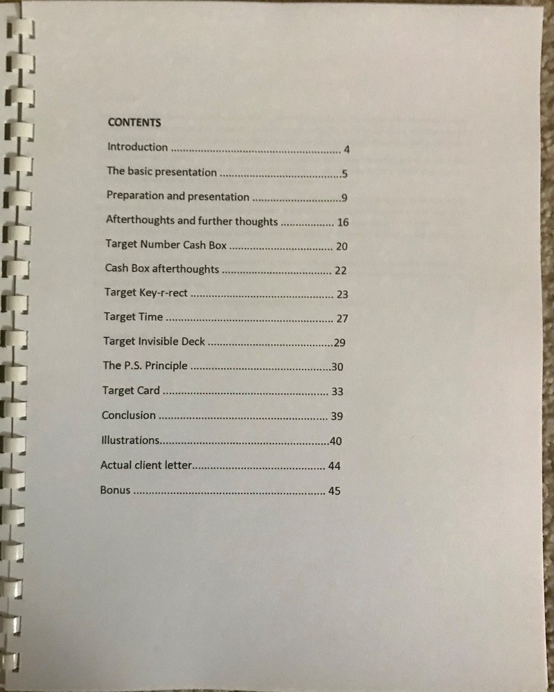 TED KARMILOVICH TARGET NUMBER