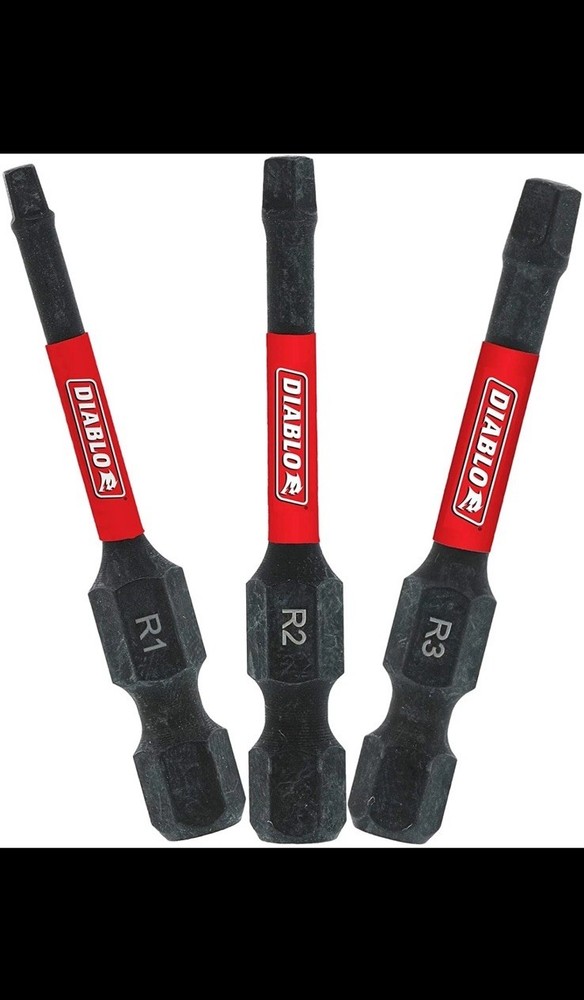 Diablo DSQV2-S3 2" Square Drive Bit Assorted Pack (3-Piece)