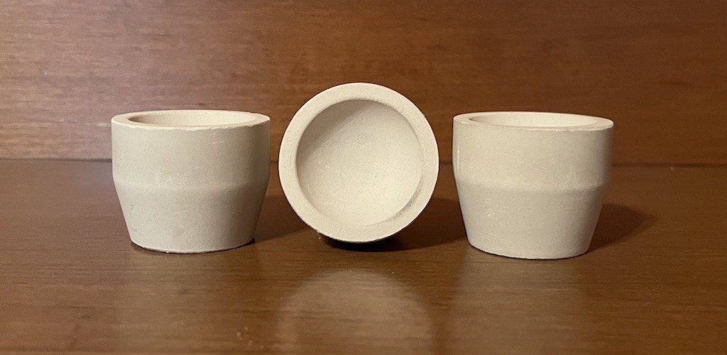 Cupels Magnesia Lot Of 3 For Gold Refining