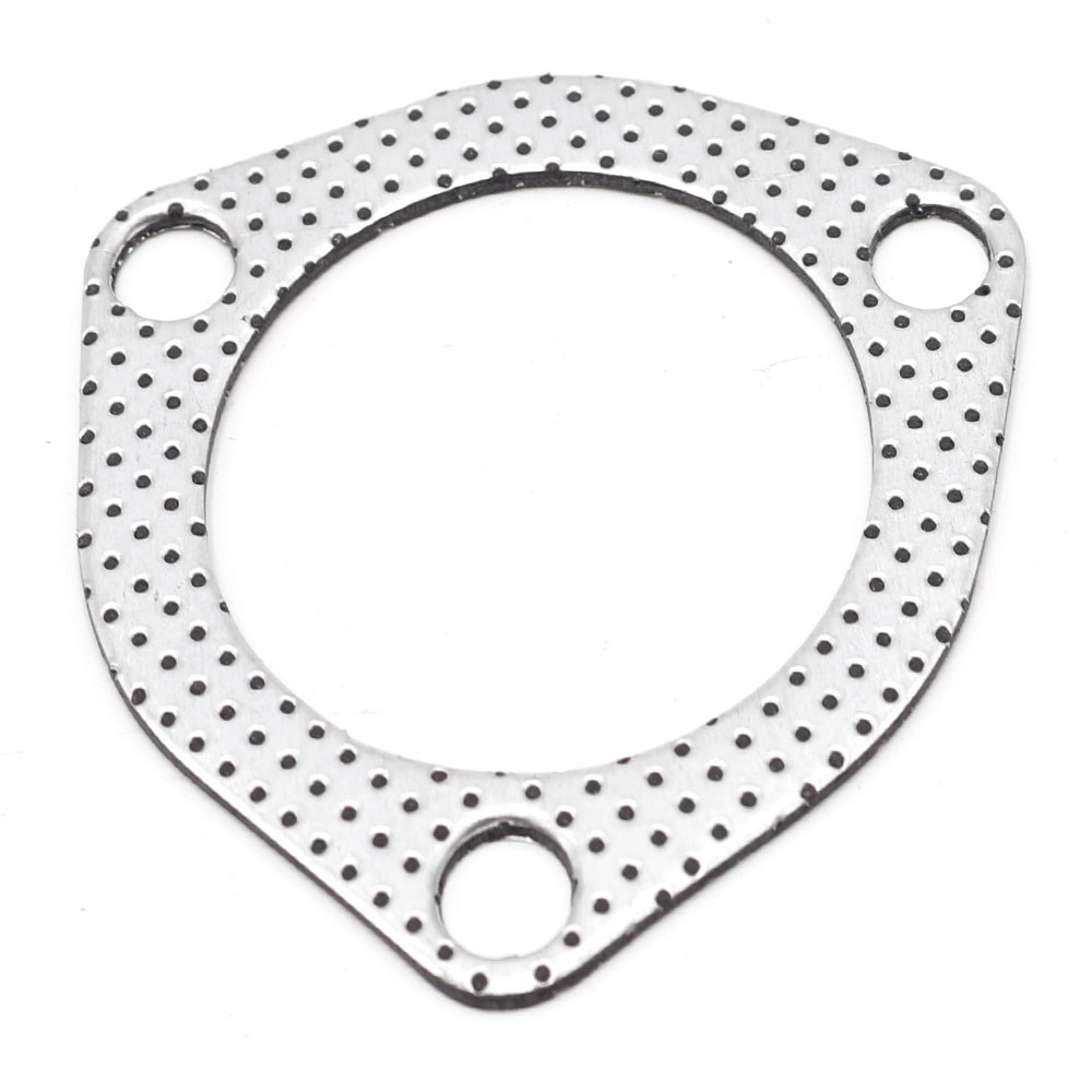 10 PACK 2.5" Catback Exhaust Header Down Pipe Manifold Collector Gasket 3 Bolt