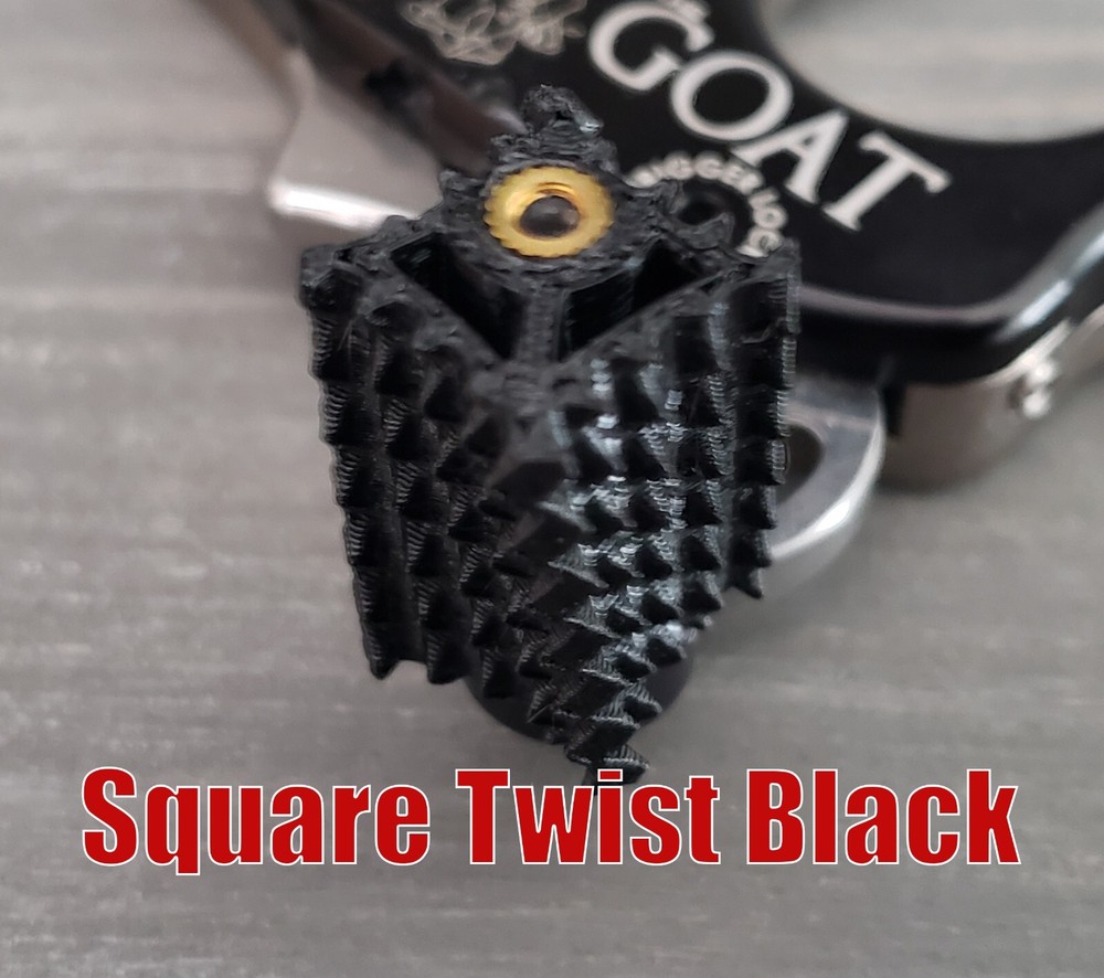 === Carter Ultraview TruBall Release SQUARE TWIST Thumb Button Peg Knobs