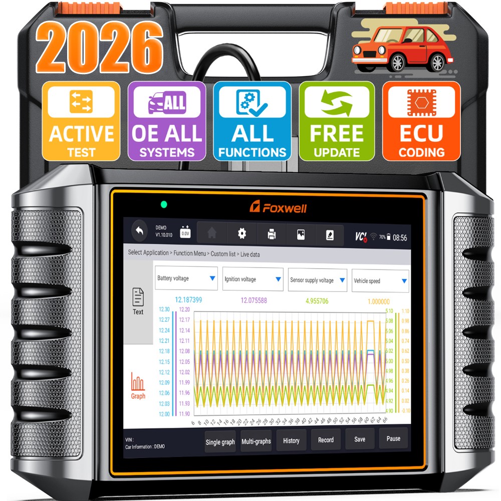 FOXWELL NT710 for BMW Bidirectional OBD2 Scanner Diagnostic Tool E-CU Coding