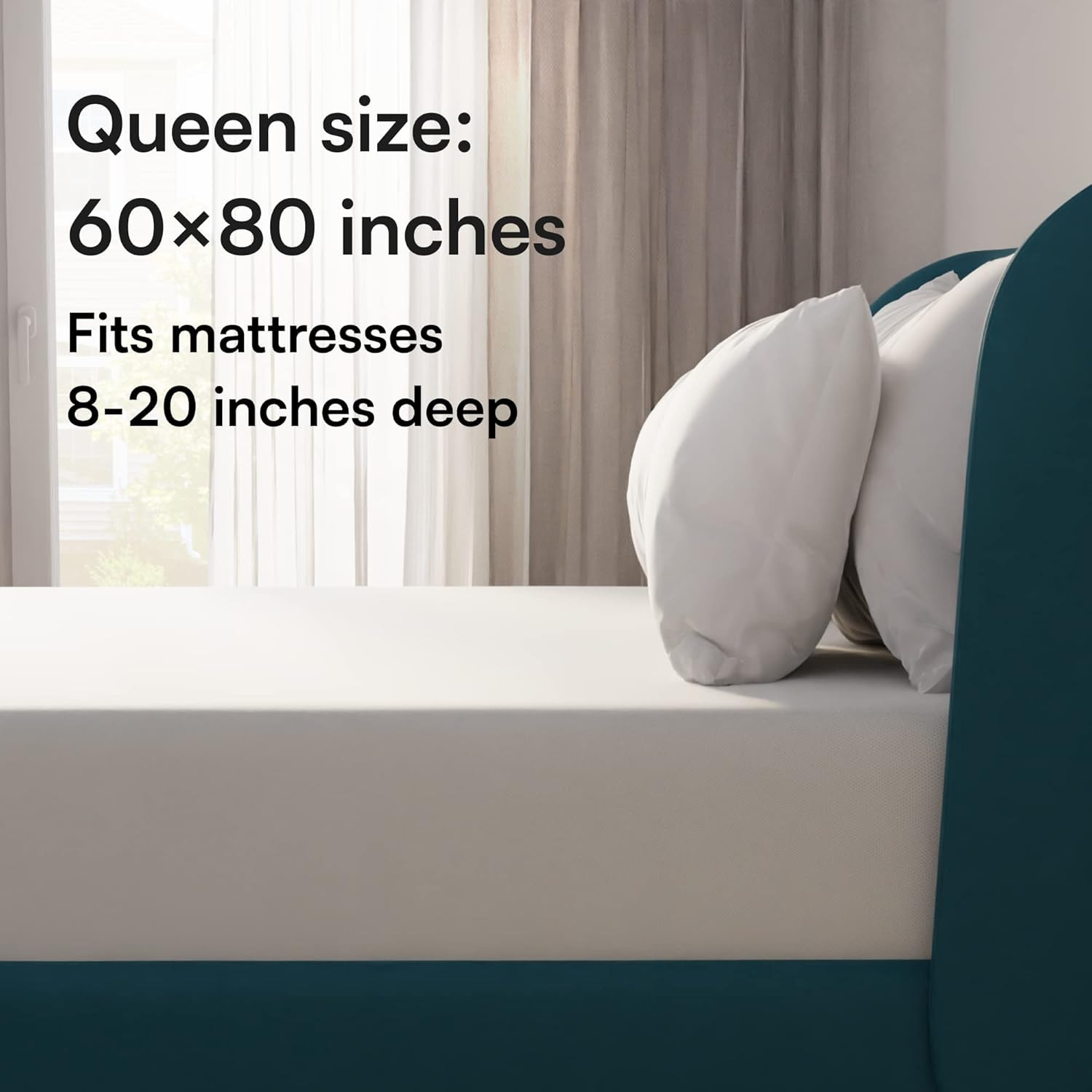 Niagara Waterproof Mattress Protector Queen 60X80 Cover Deep Pocket Breathable N