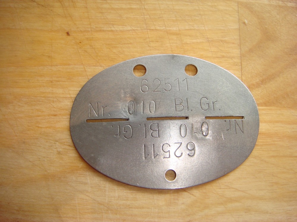 WW2 Original German Fallschirmjager ID Dog Tag Airborne Paratrooper