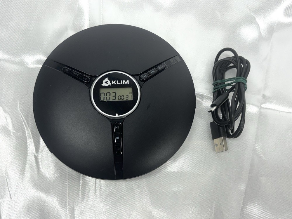 KLIM Discman Smart CD Player Built In Battery Rechargeable Tested & Working