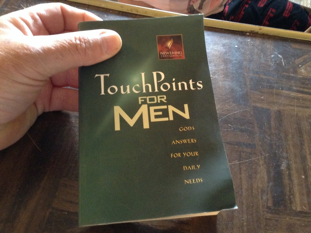 Paperback book touch prints for men.