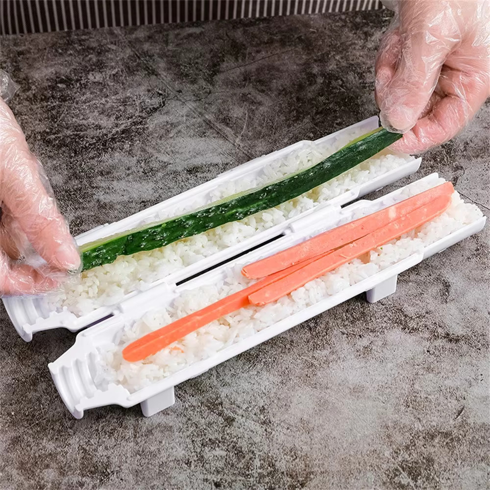 Quick Sushi Maker 1Pcs Roller Rice Mold Vegetable Meat Rolling Gadgets DIY