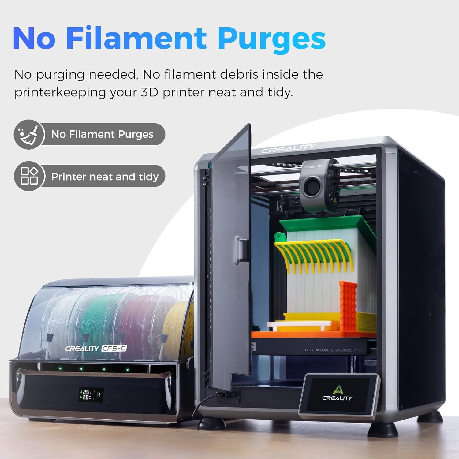 New!Creality CFS-C Multicolor Printing Filament System For K1 Series 3D Printer