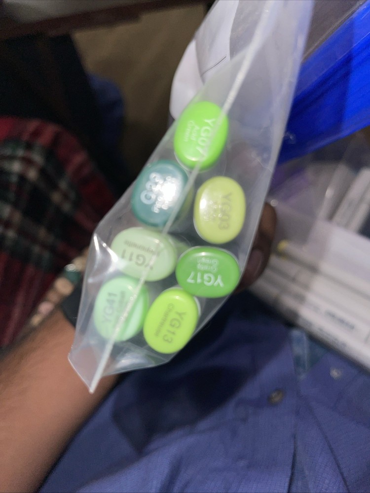 COPIC SKETCH MARKERS -  GOTTA HAVE GREENS SET OF 7 MARKERS