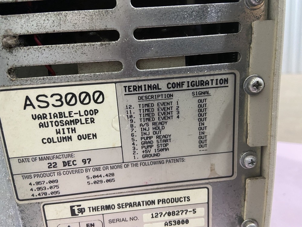 Thermal Separation Products sampler, model AS3000