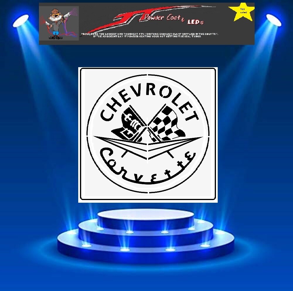 CORVETTE Logo Stencil Template Airbrush Paint  # 6