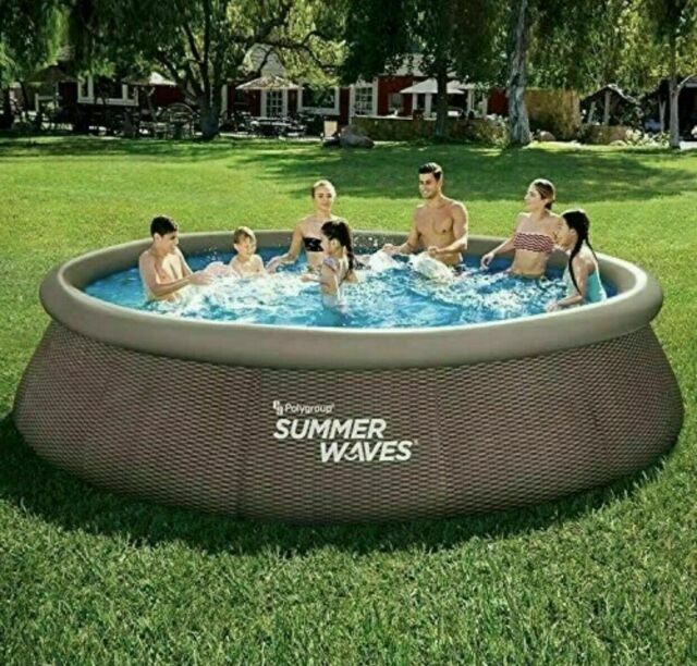 💦 Summer Waves 14ft x 36in Quick Set Swimming Pool w/ Filter Pump Same Day Ship