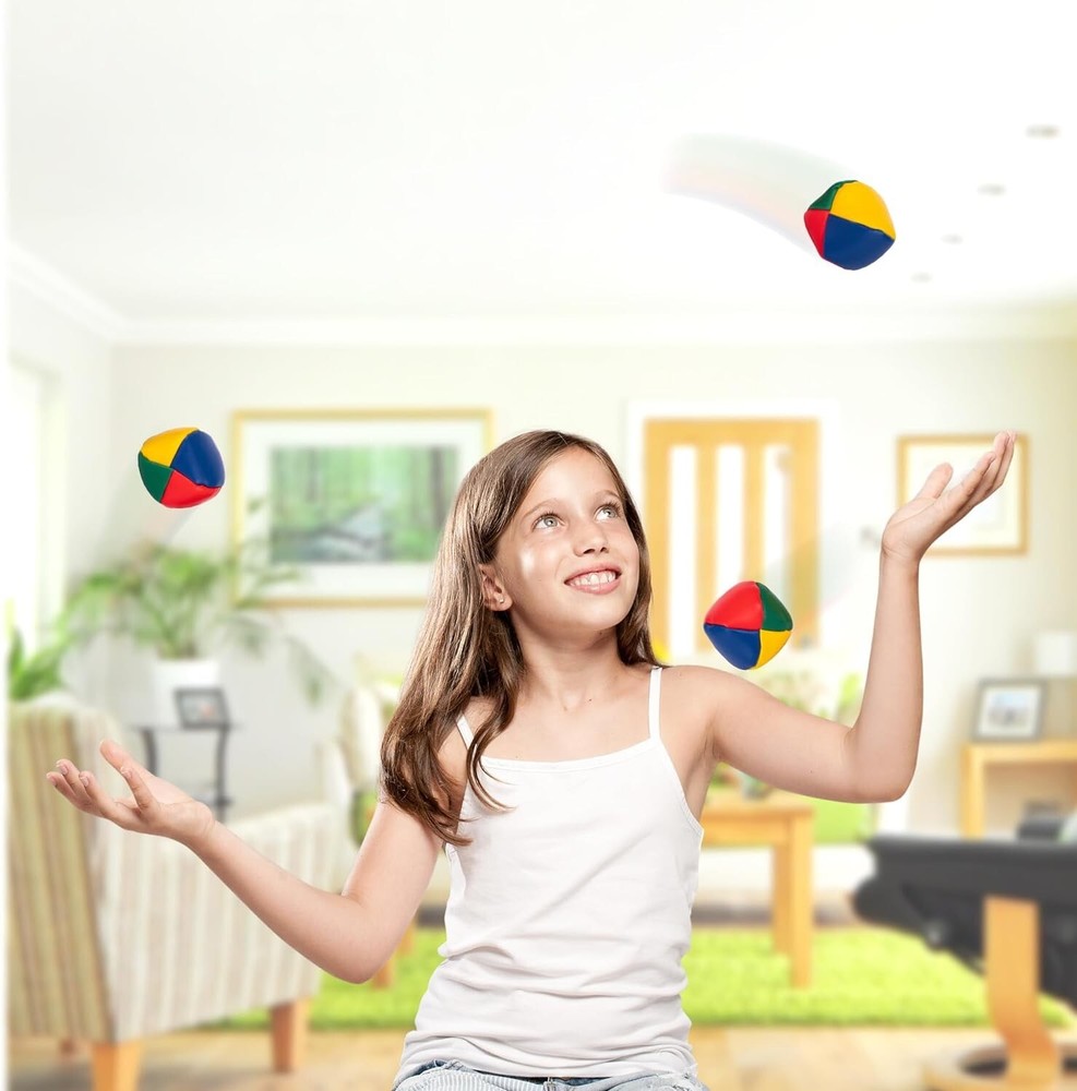 High-Quality Vibrant Juggling Balls Set - Beginners and Professionals