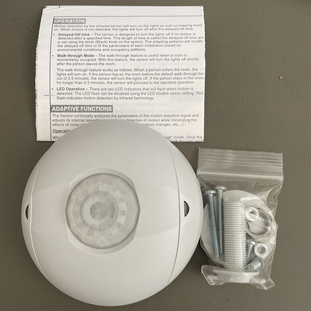 Lithonia Lighting LIRO H M10 Occupancy Sensor Omnidirectional Passive IR.