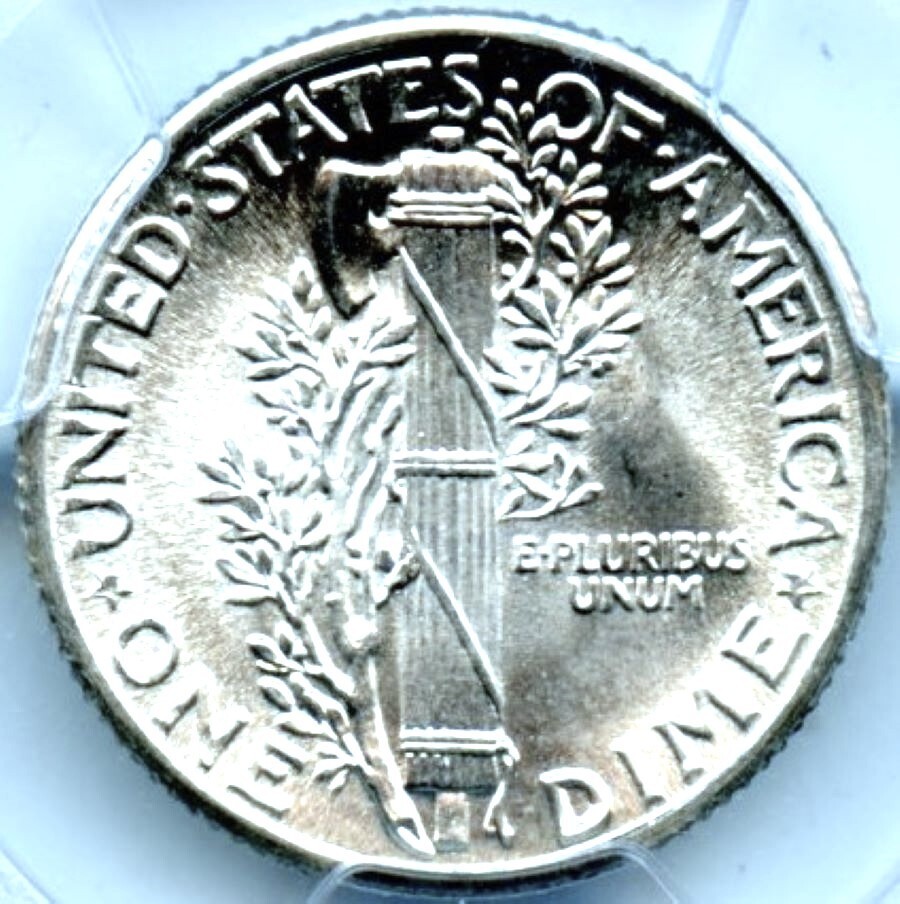 1937 Mercury Dime, PCGS MS66FB